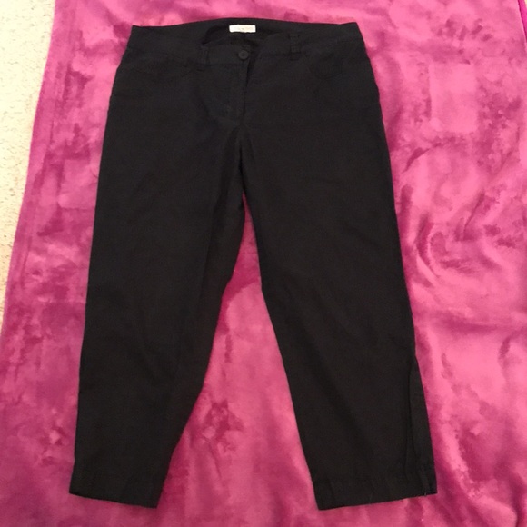 Eileen Fisher black crop pants size small - Picture 4 of 7